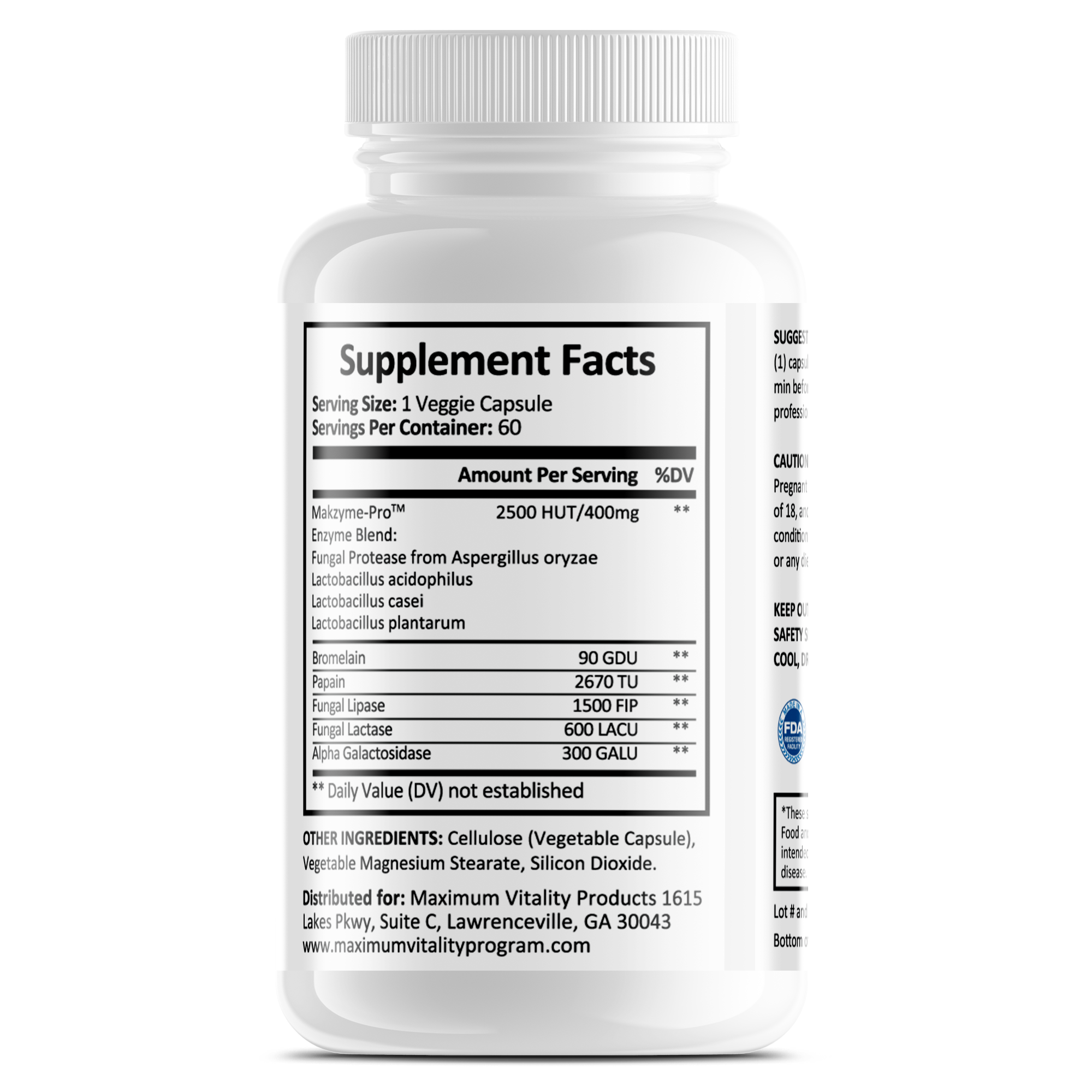 Max-Digest Enzyme Complex | Makzyme-Pro Nutrient Absorption Support